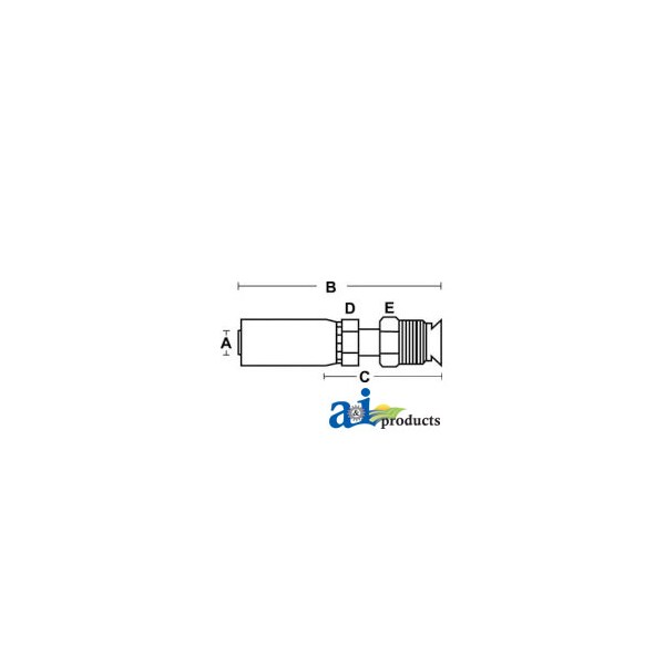 HW-MIX SAE Male Inverted - SAE 45 - Swivel - Straight 4 x4 x1